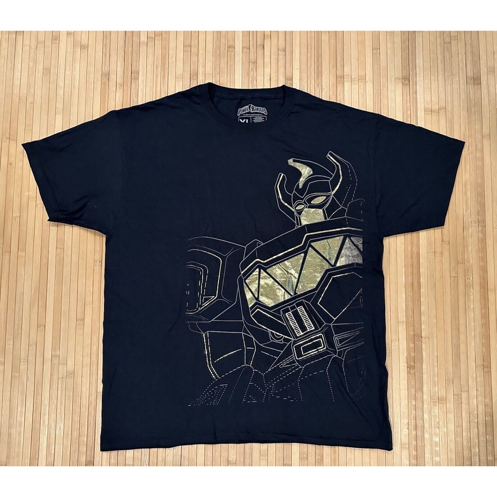 Power Rangers Megazord Black T-shirt XL Lootwear Exclusive Limited Loot Wear EUC